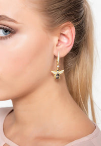 Thumbnail for LATELITA - Honey Bee Drop Earrings Gold -