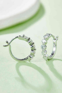 Thumbnail for Adored 1 Carat Moissanite 925 Sterling Silver Earrings