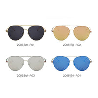 Thumbnail for Erie | S2006 - Modern Teardrop Aviator Flat Mirrored Flat Lens Sunglasses - 4 COLORS -