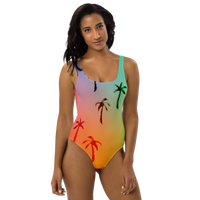 Thumbnail for FYC - Find Your Coast Swimwear One-Piece Rainbow Palm Swimsuit - 1 COLOR -