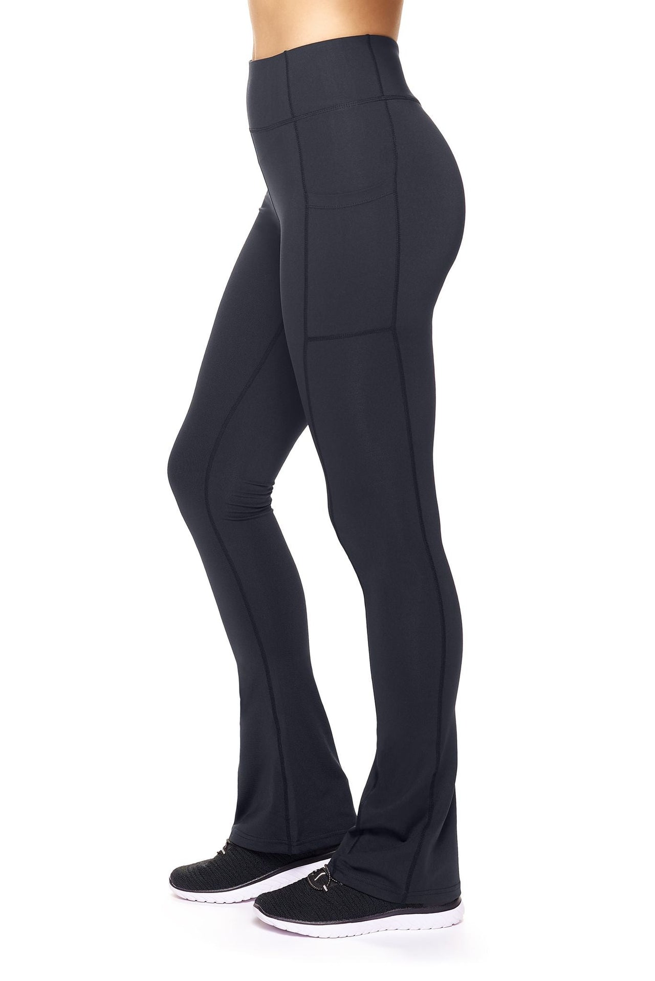 Women’s High-Waist Flare Legging W/Cell Pockets - 2 COLORS