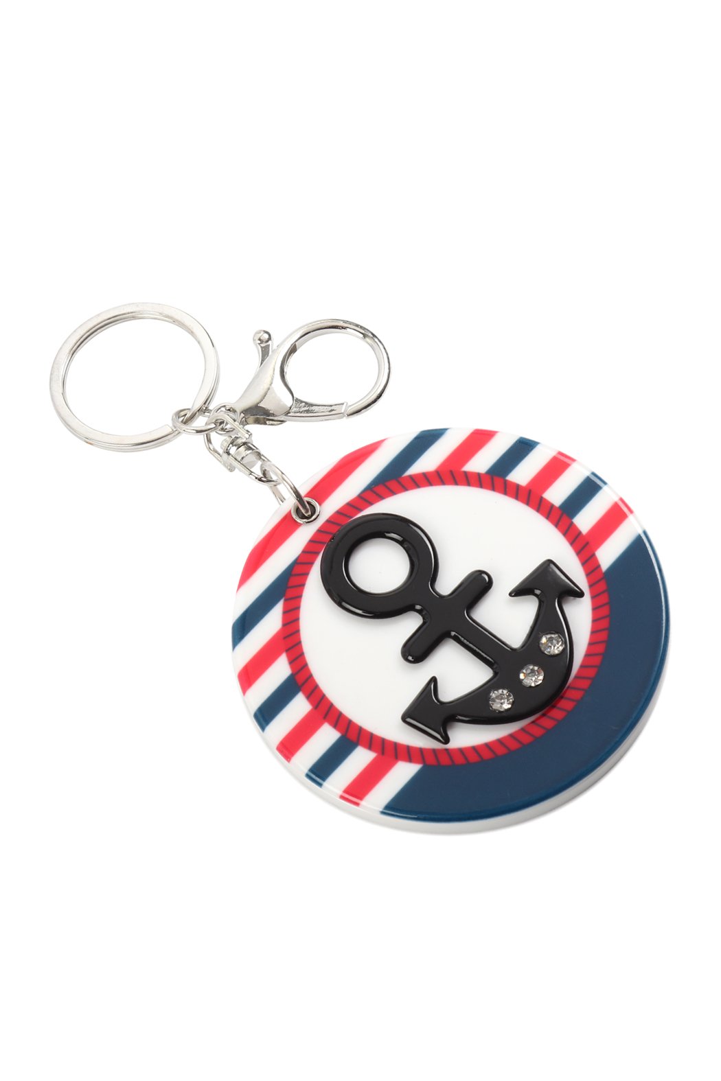 Riah Fashion - Anchor W/ Mirror Keychain -