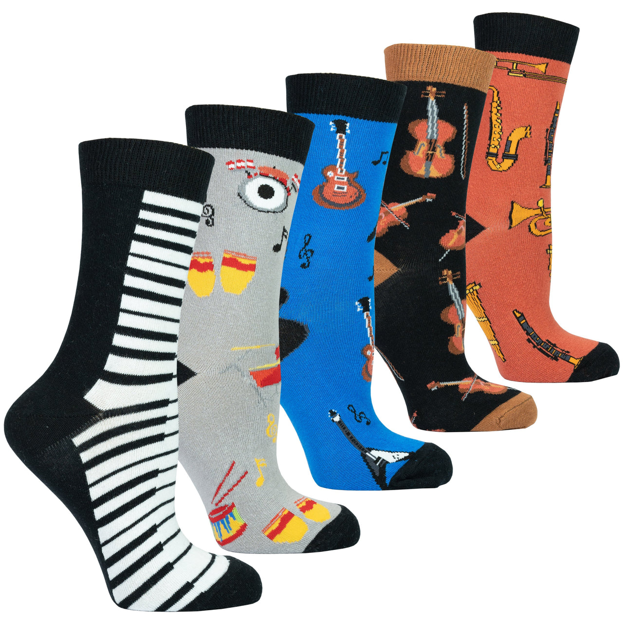 Women's Music Socks Set - 5 PACK -