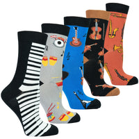 Thumbnail for Women's Music Socks Set - 5 PACK -