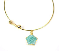 Thumbnail for Gena Myint - Amazonite Star Adjustable Bangle Bracelet -