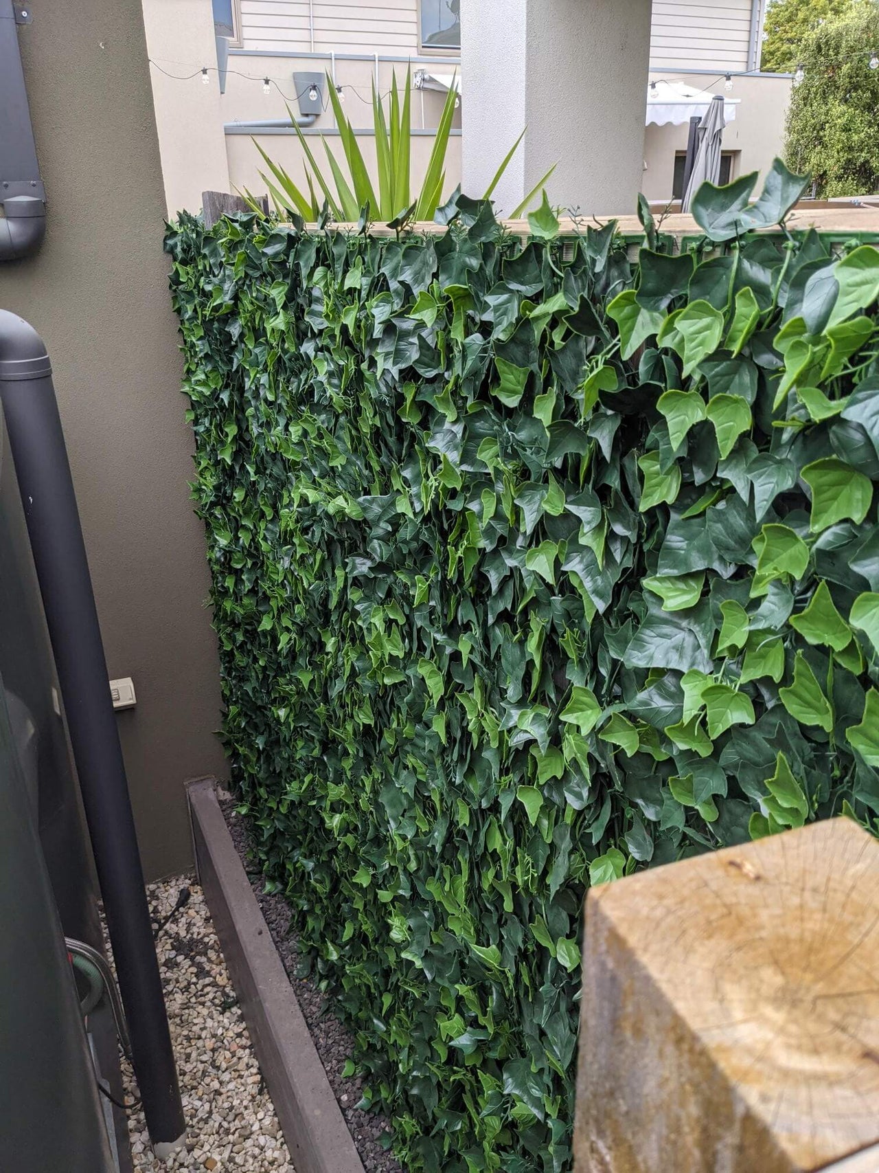 Artificial Ivy Hedge Panel Fake Vertical Garden 1m X 1m (Indoor or Outdoor) UV Resistant -