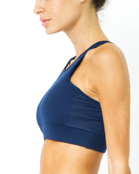 Thumbnail for Savoy - Ashton Sports Bra - Navy Blue - 1 COLOR -