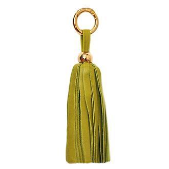 ClaudiaG - Purse Leather Tassel -Lime - 1 COLOR -