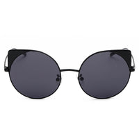 Thumbnail for Dublin | CA03 - Women Mirrored Lens Round Cat Eye Sunglasses - 6 COLORS -