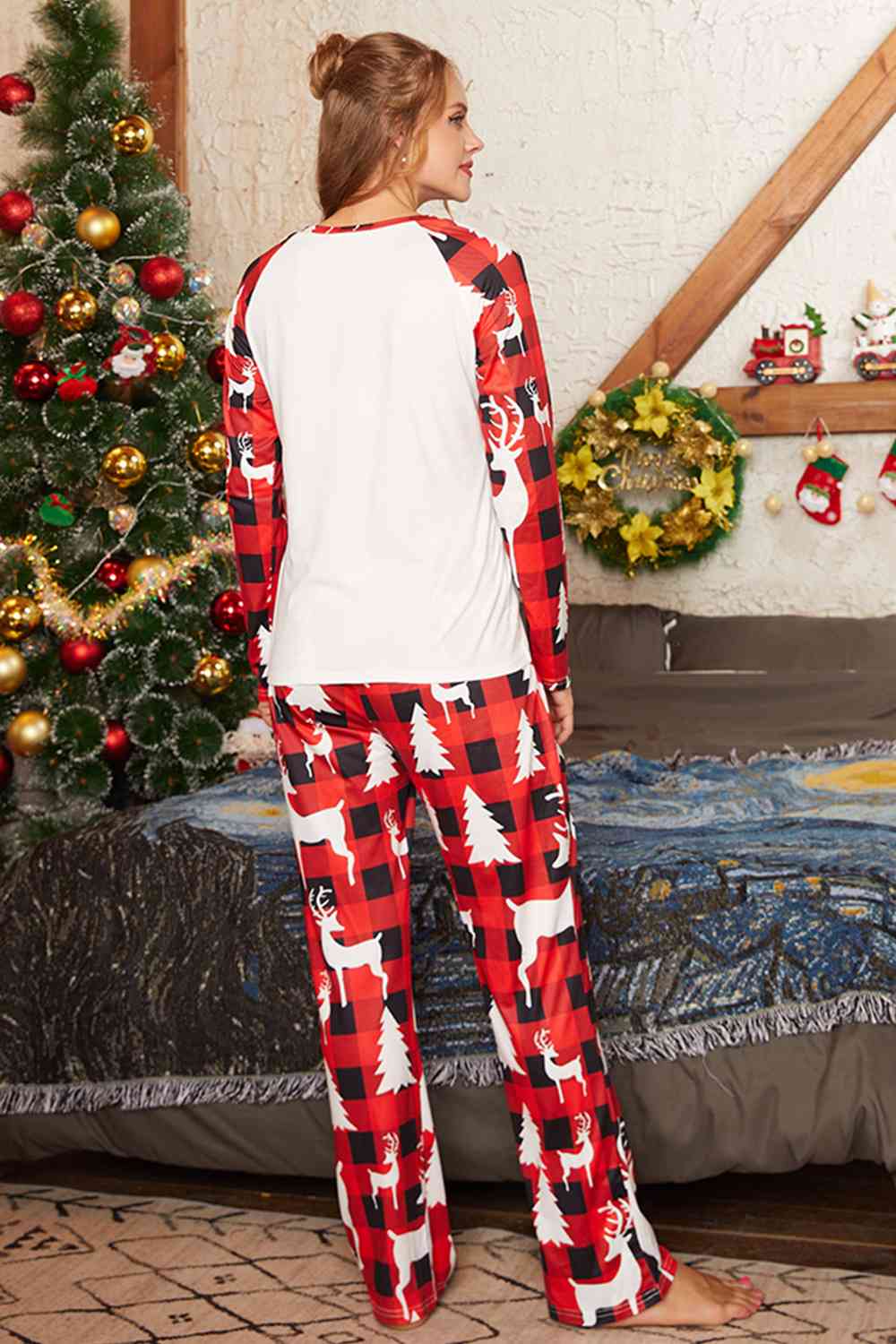 MERRY CHRISTMAS Graphic Top and Pants Set - T - SOLD BY SIZE / 2 PCS. - 4 SIZES -