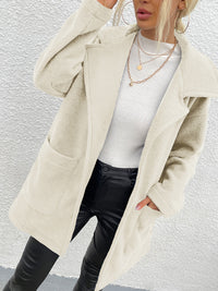 Thumbnail for Dropped Shoulder Coat with Pockets - T - 1 COLOR -