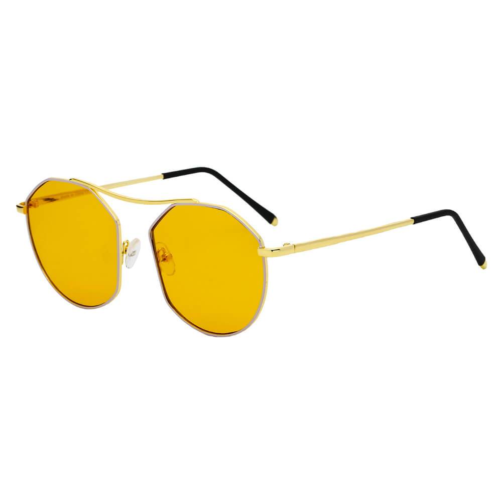 Choctaw | S2035 - Women Round Tinted Flat Lens Spectacles Opticals Sunglasses Circle - 4 COLORS -