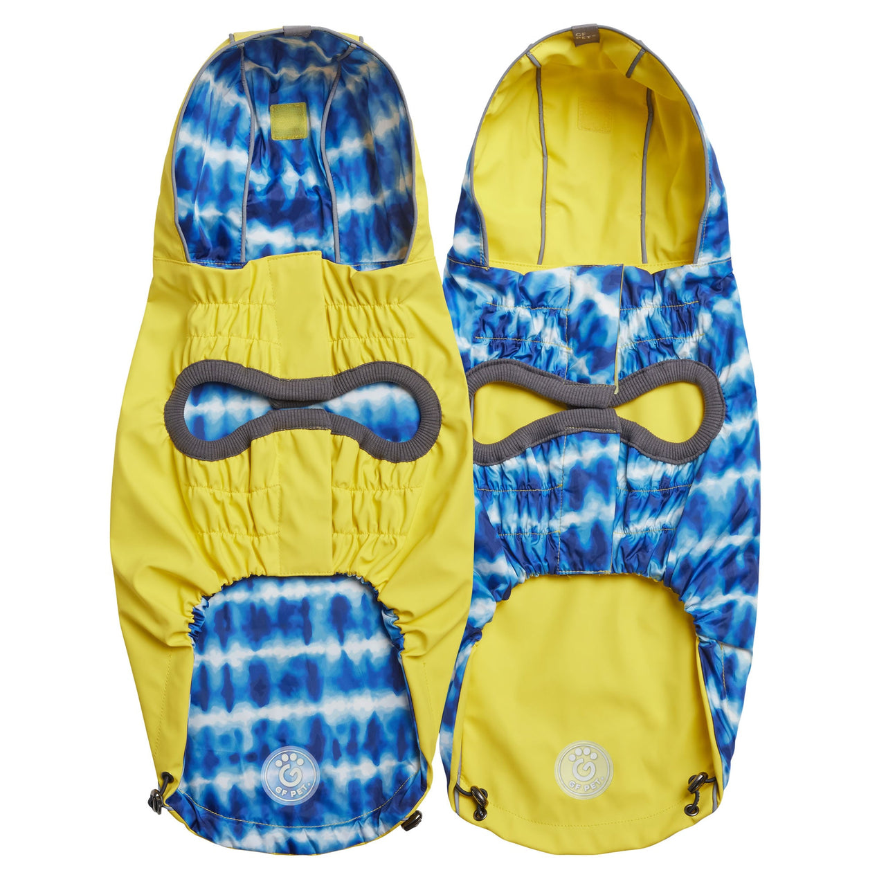 Reversible Elasto-Fit Raincoat - Yellow/Blue - 9 SIZES -