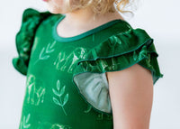 Thumbnail for Eclipse Kids - Flutter Sleeve Twirl Dress - Elephants - SIZES 2T THRU 11/12 -