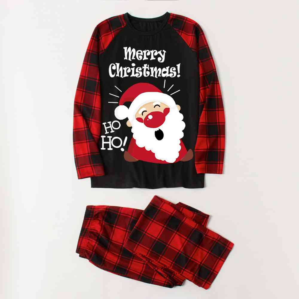 MERRY CHRISTMAS Graphic Top and Plaid Pants Set - T - SOLD BY SIZE / 2 PCS. - 4 SIZES -