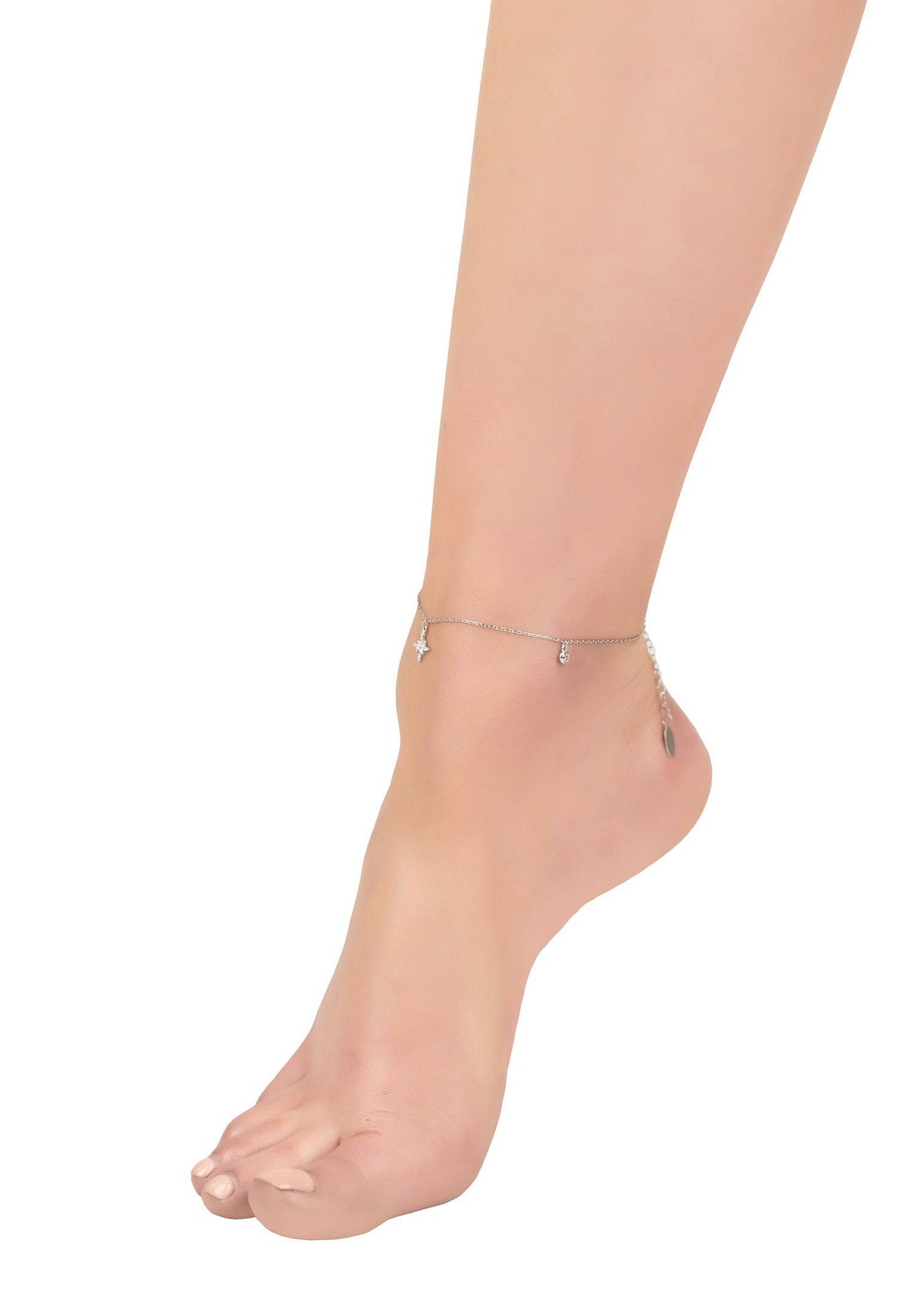 LATELITA - North Star Anklet Silver -