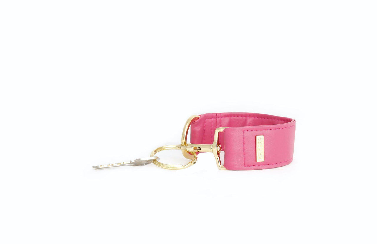 Keyper - Bright Pink Vegan Leather KEYPER® Key Ring - 2 OPTIONS -