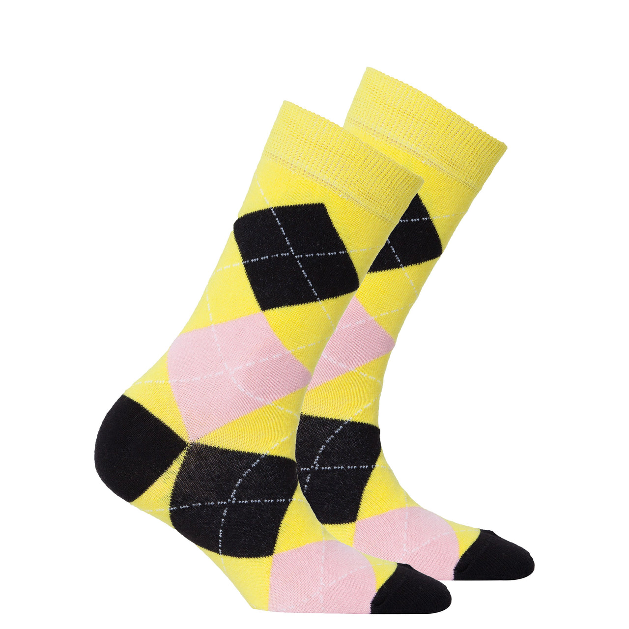 Women's Black Pineapple Argyle Socks - 1 COLOR -