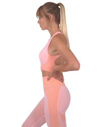 Thumbnail for Savoy - Trois Seamless Sports Bra - Pink  - 1 COLOR -