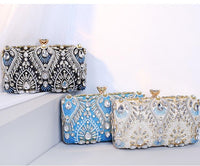 Thumbnail for Sharon Tatem - Clutch Handbag Luxury Diamond Rhinestone Clutch Bags - Exquisite Clutches Pearls Beaded Chain Handbags Wedding Purse - 3 (1) SIDE COLORS -