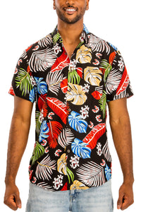 Thumbnail for WEIV - Digital Print Hawaiian Short Sleeve Shirt -