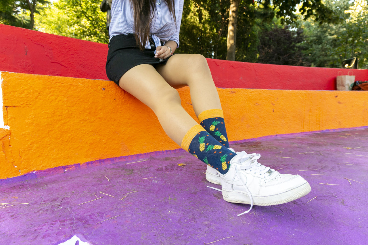 Women's Pineapple Socks - 1 COLOR -