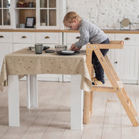 Thumbnail for Foldable Step Stool for Toddlers - Kid Chair That Grows - Beige