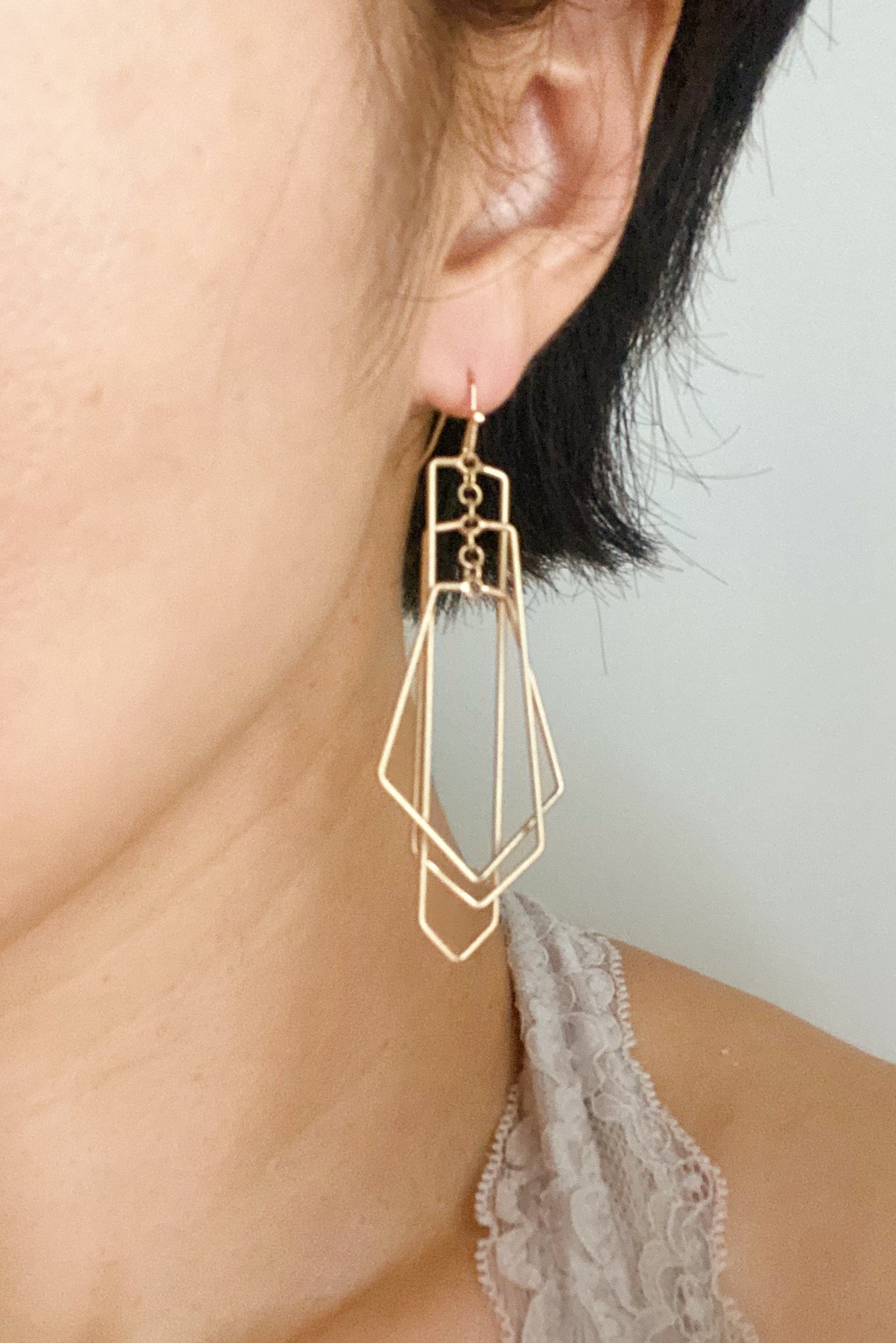 Ellison & Young - Shapes Overlay Earrings -