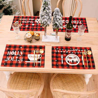 Thumbnail for Assorted 2-Piece Plaid Placemats - [5-10 DAY DELIVERY] - [CHOOSE 1 GET 1 RANDOM PICK] - 2 PCS. - T - 6 STYLES -