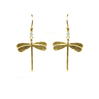 Thumbnail for Gena Myint - Dragonfly White Topaz Earrings -