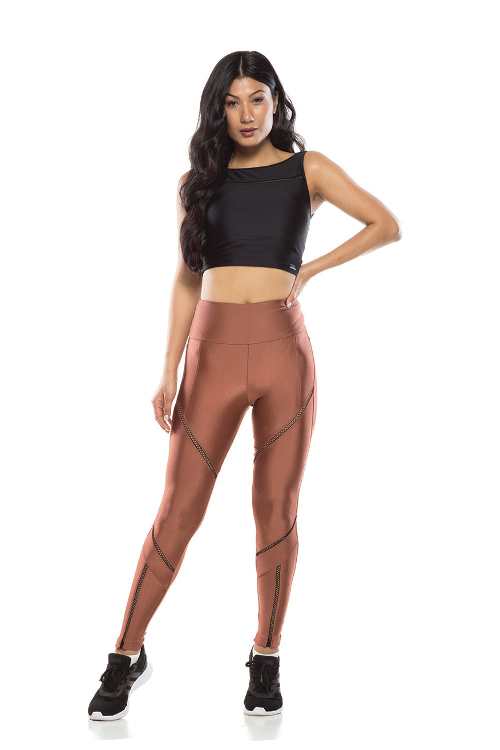 Hellokini - High Rise Metallic Bronze Legging - 1 COLOR -