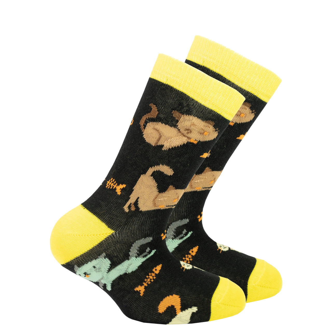 Kids Cute Cats Socks - 5 PACK -