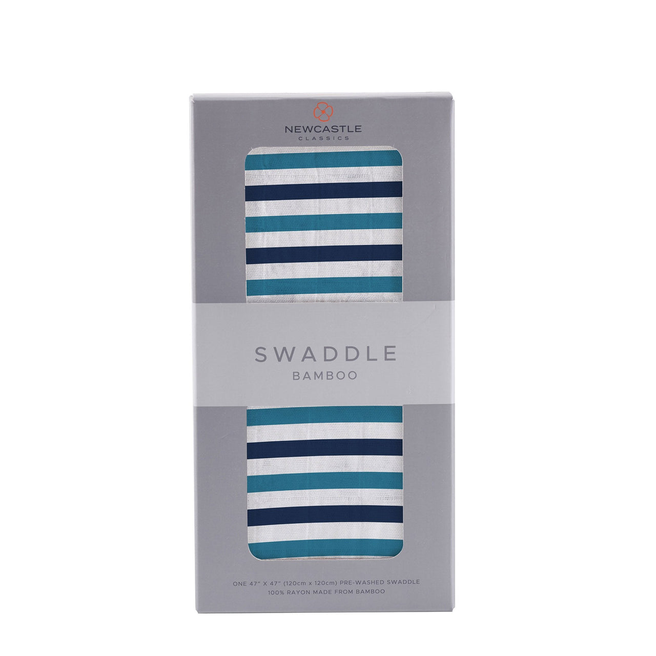 Newcastle - Blue and White Stripe Swaddle -