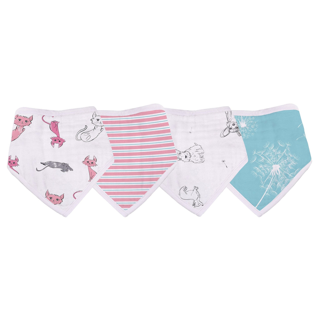 Newcastle - Dandelions Bamboo Bandana Bib 4PK -