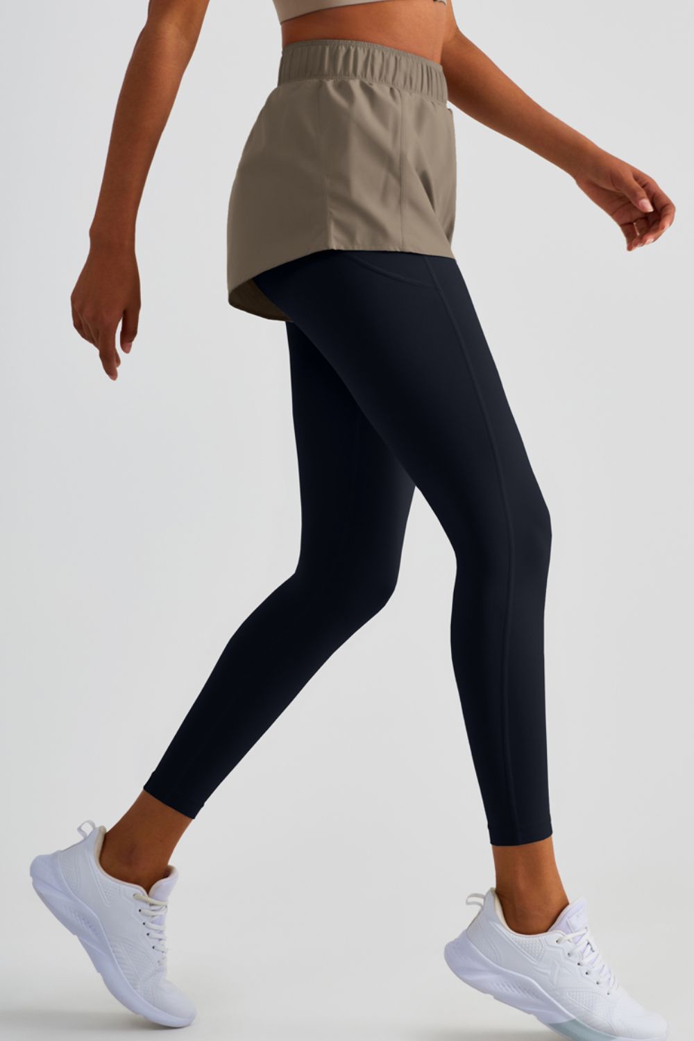 Elastic Waist Sports Leggings - T - 4 COLORS -