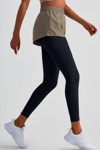 Thumbnail for Elastic Waist Sports Leggings - T - 4 COLORS -