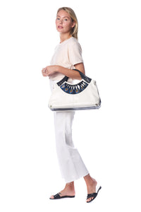 Thumbnail for Feather White Tote - 1 COLOR -