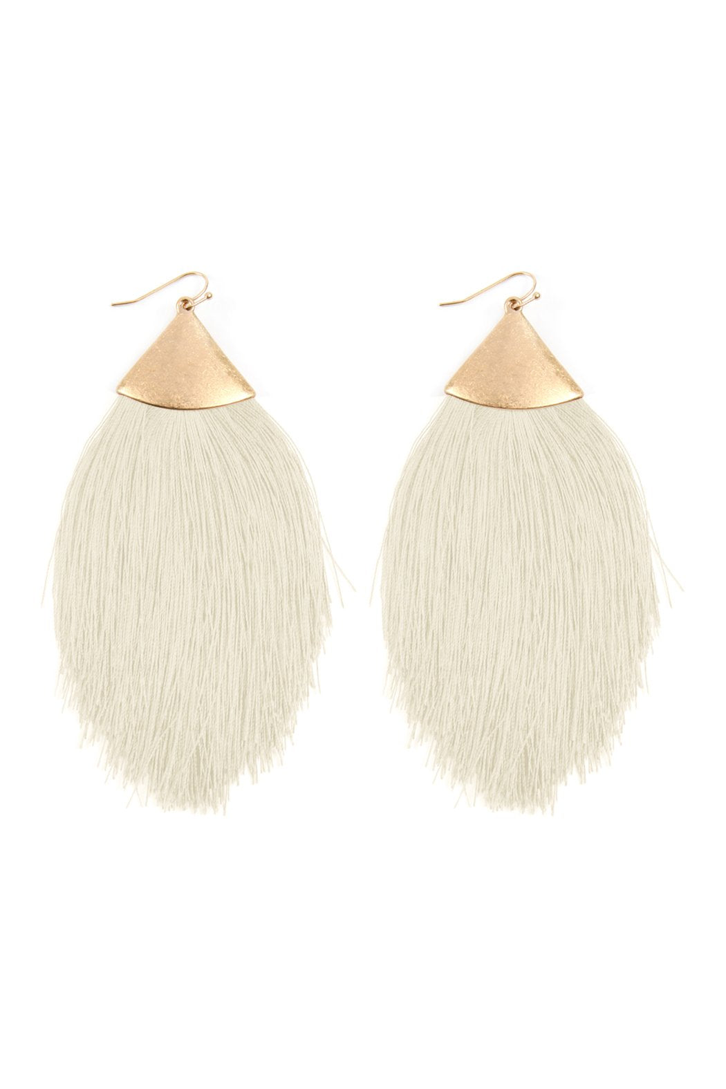 Oversized Tassel Drop Earrings - 18 COLORS -