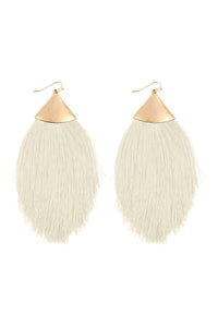 Thumbnail for Oversized Tassel Drop Earrings - 18 COLORS -