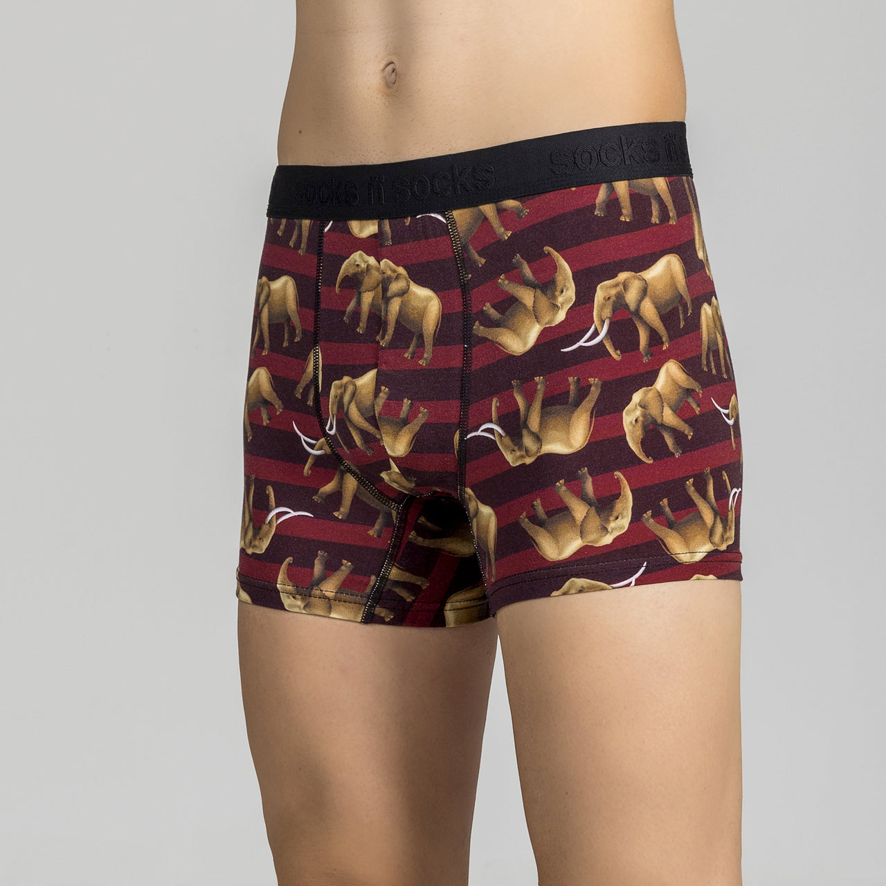 Men's Elephant Boxer Brief - 1 COLOR -