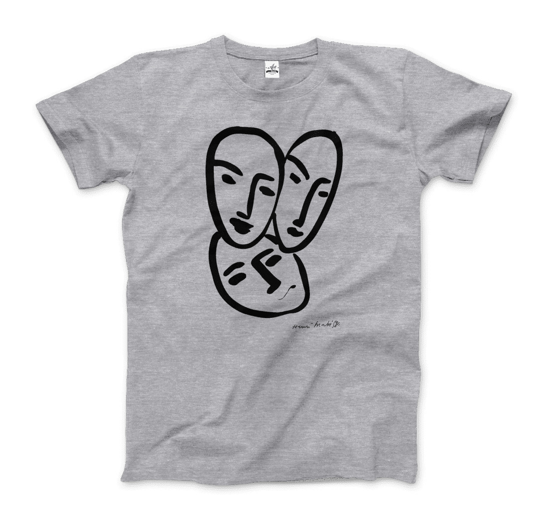 Henri Matisse Apollinaire Three Heads to Friendship 1952 Art T-Shirt - 6 COLORS -