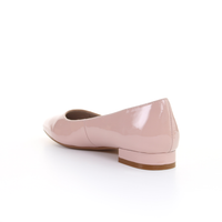 Thumbnail for Patent Leather Square Toe Ballerina (Pink)