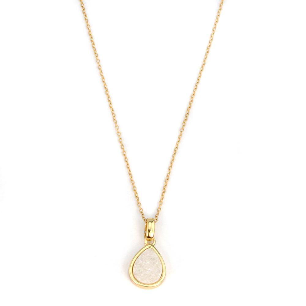 Christy Jean - Emma Teardrop Pendant in Gold - 6 COLORS -