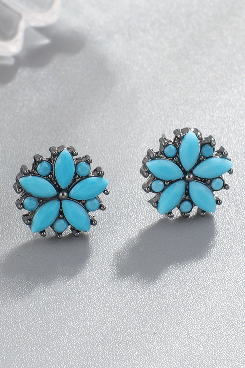 Turquoise Stud Earrings - T - 8 STYLES -