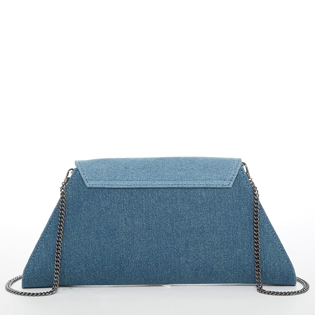 Angelica Denim Clutch Two Tone -