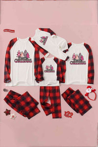 Thumbnail for MERRY CHRISTMAS Graphic Top and Plaid Pants Set - T - SOLD BY SIZE / 2 PCS. - 4 SIZES -