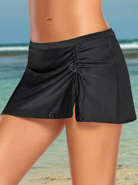 Thumbnail for Drawstring Mini Swim Skirt - SIZES S THRU 3XL - T - 1 COLOR -