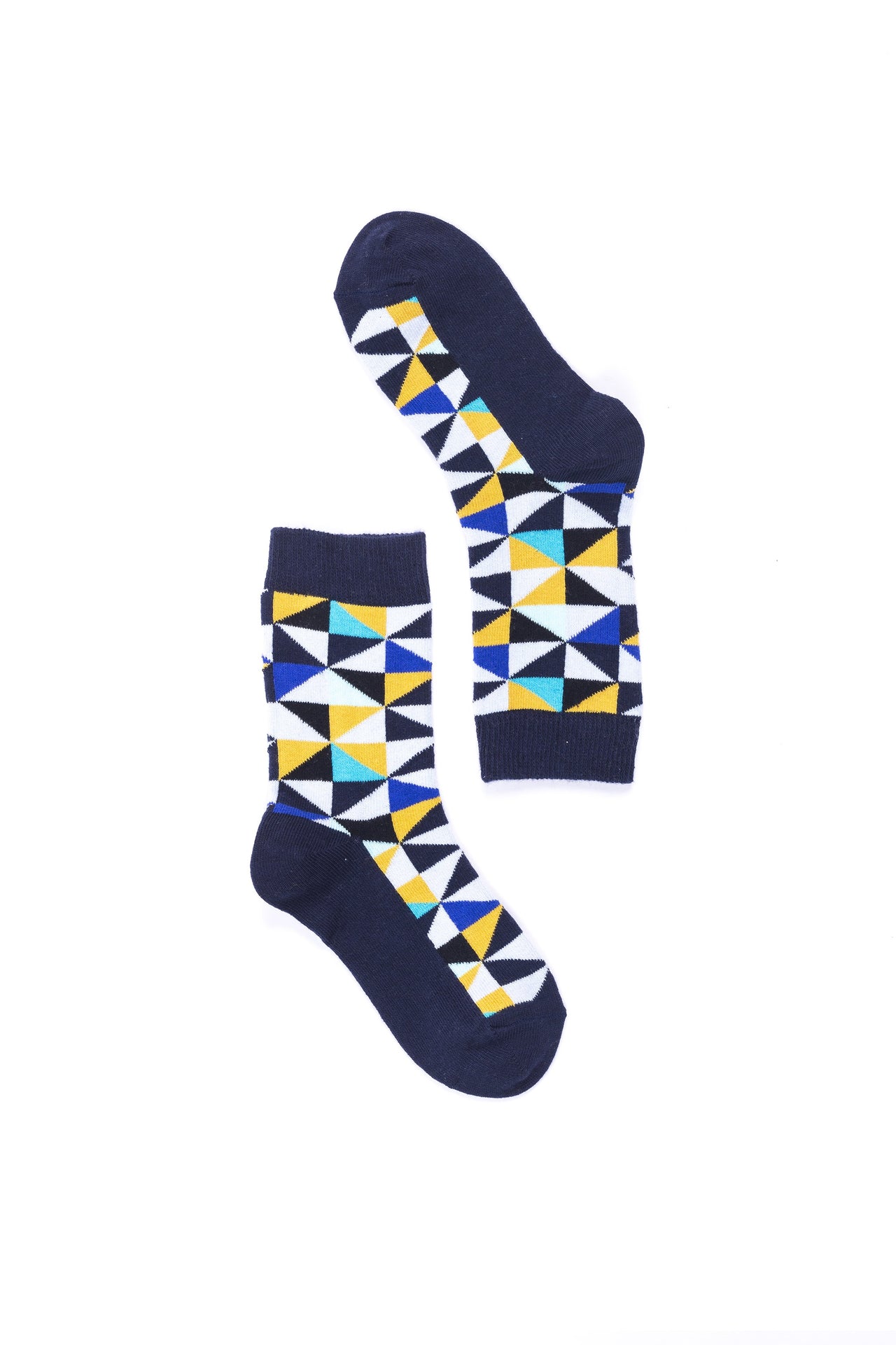 Women's Navy Triangle Socks - 1 COLOR -