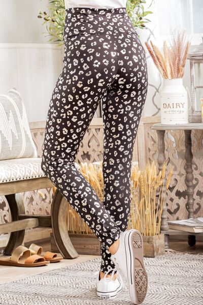 Heimish Full Size Leopard High Waist Leggings - T - 1 COLOR -