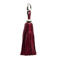 Thumbnail for ClaudiaG - Purse Leather Tassel - Silver/Marsala - 1 COLOR -